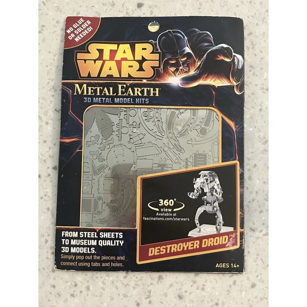 Star Wars Disney Destroyer Droid And Tie Fighter Metal Earth‎ 3D Model Kits